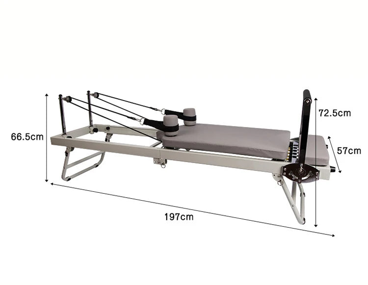 Folding Yoga Training Core Bed Pilates Beginners Exercise Gym Studio Equipment Pilates Reformer for Home Light Reformer